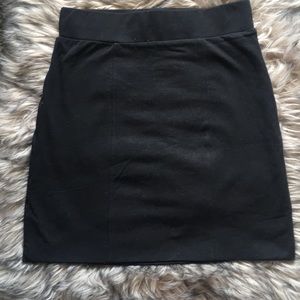 Tight high-waisted mini skirt